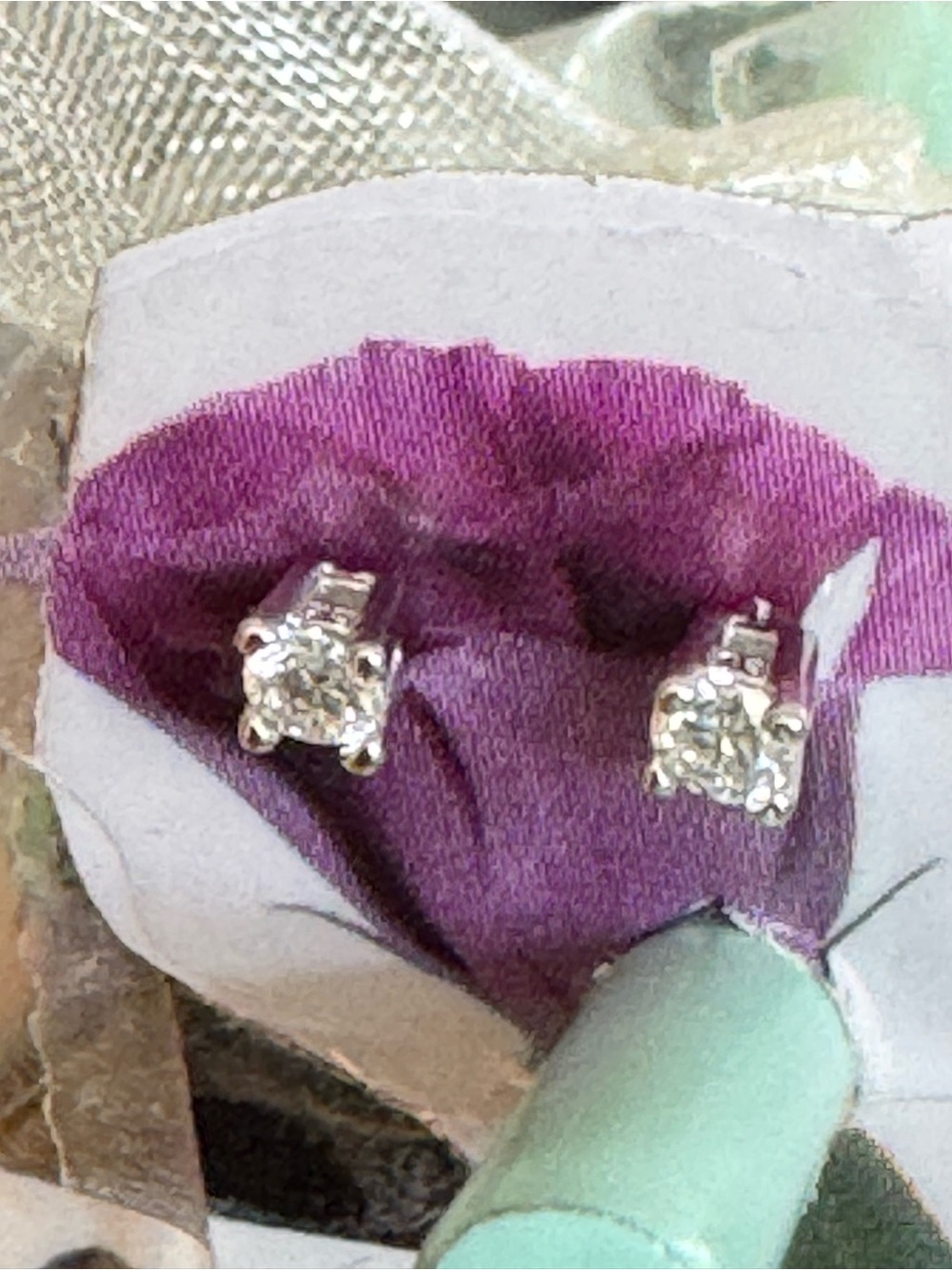 14k over 925 sterling silver stamped acid test moisonite test positive on diamon